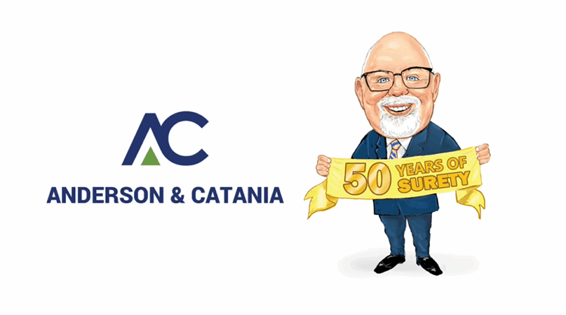 Portrait of Rich Anderson celebrating 50 years in surety