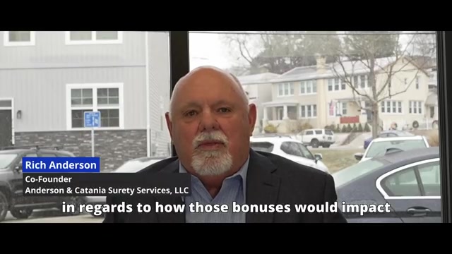 Anderson & Catania - Ask The Surety Pro – Rich Anderson on Why Bonuses Signal a Strong Construction Business